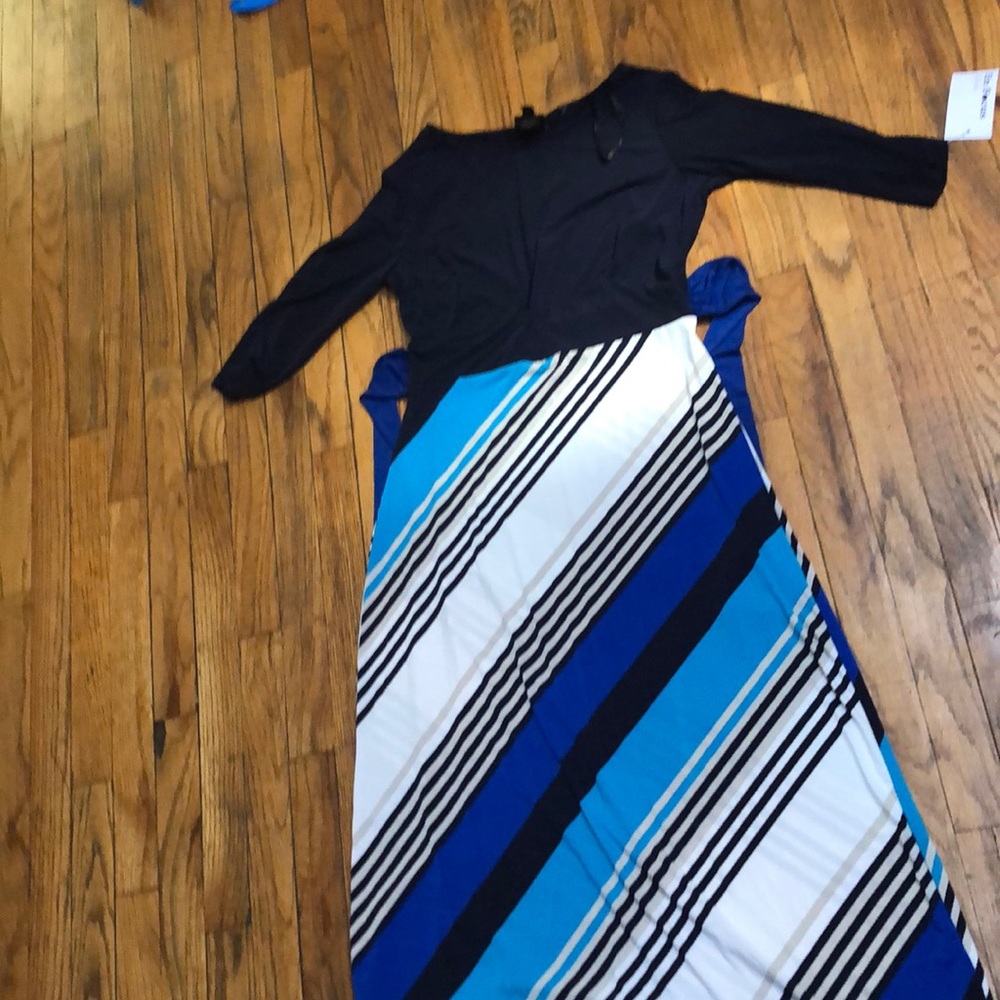 A maxi length dress.